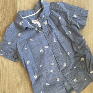 Cat & Jack Boys Denim Button-up T-shirt 2T